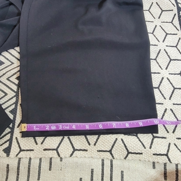 ZARA PAPER BAG WIDE LEG BLACK CROPPED PANTS, sz LARGE - Picture 9 of 9
